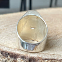 Cargar imagen en el visor de la galería, Anillo de Plata Peruana 0.950 con Ónix Facetado. Disponible en talla 8
