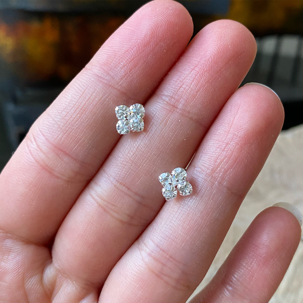 Aretes de Plata 0.925 con Zirconias