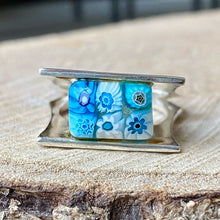 Cargar imagen en el visor de la galería, Anillo de Plata 0.925 con Murano de Venecia. Disponible en talla 8.
