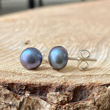Cargar imagen en el visor de la galería, Aretes de Perlas Naturales en plata .925
