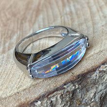 Cargar imagen en el visor de la galería, Anillo de plata 0.925 con Zirconia, talla 6.5
