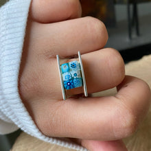 Cargar imagen en el visor de la galería, Anillo de Plata 0.925 con Murano de Venecia. Disponible en talla 8.
